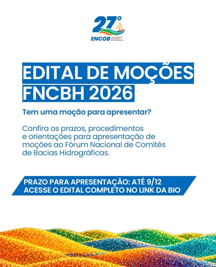 Está disponível o Edital de Moções FNCBH 2026